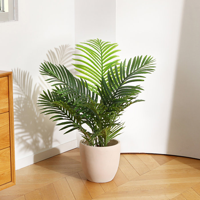 Primrue Adcock Faux Majesty Palm, Artificial Palm Plant for Home and